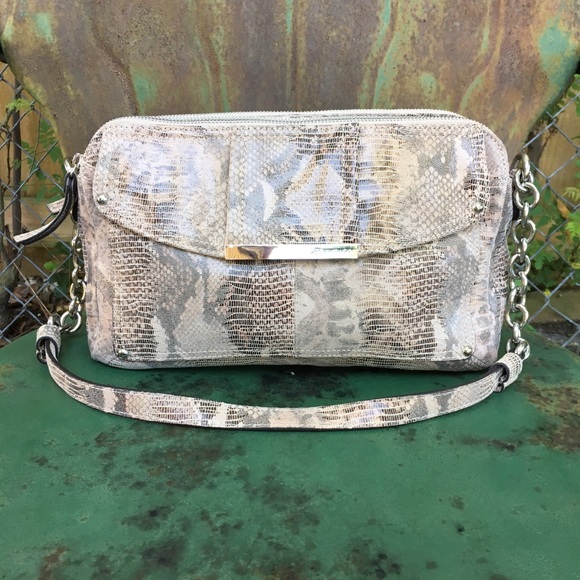 B. Makowsky Light Pink Leather Bag - Picture 1 of 8